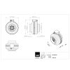 Radialni ventilator do potrubi RS 160 EC K 01 technicky vykres