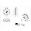 Radialni ventilator do potrubi RS 315 10 technicky vykres