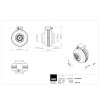 Radialni ventilator do potrubi RS 125 EC K 01 technicky vykres