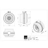 Radialni ventilator do potrubi RS 250 technicky vykres