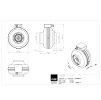 Radialni ventilator do potrubi RS 125L 20 technicky vykres