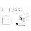 Tichy radialni ventilator do potrubi ISOR 150 E2 K 01 technicky vykres