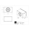 Diagonalni ventilator do ctyrhranneho potrubi EMKI 6035 EC 20 technicky vykres