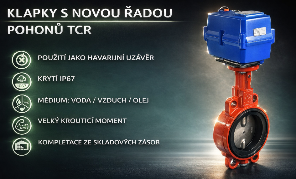 Klapka s pohonom TCR