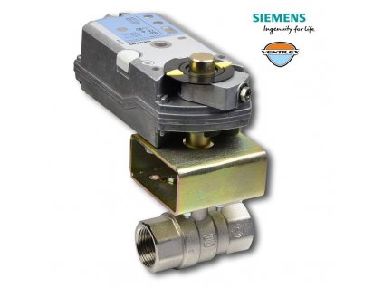 s1021 kulovy kohout ovladany elektopohonem SIEMENS bez havarijni funkce