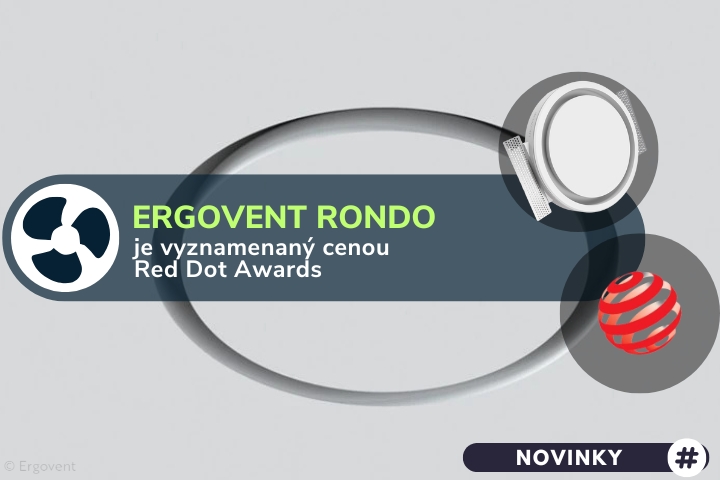 Anemostaty výrobce Ergovent byly vyznamenané cenou Red Dot Awards