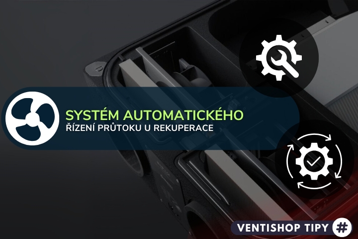 Automatické řízení průtoku u jednotek ARIA VITALE