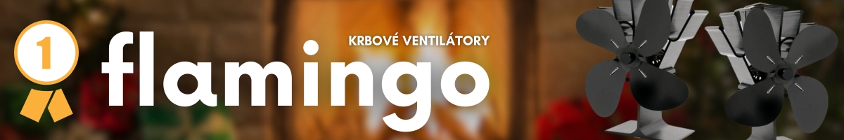 Ventilátory Flamingo pro rozvod teplého vzduchu od krbu