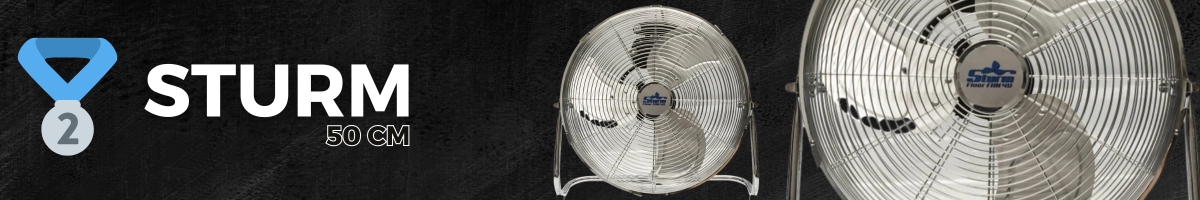 Sturm výkonný podlahový ventilátor 50cm