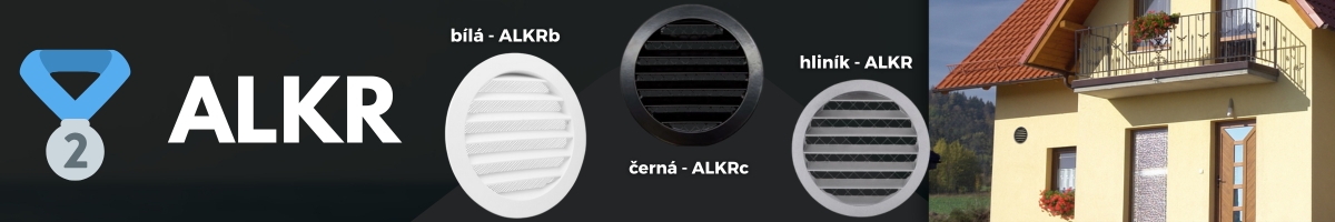 Kruhové hliníkové větrací mřížky ALKR
