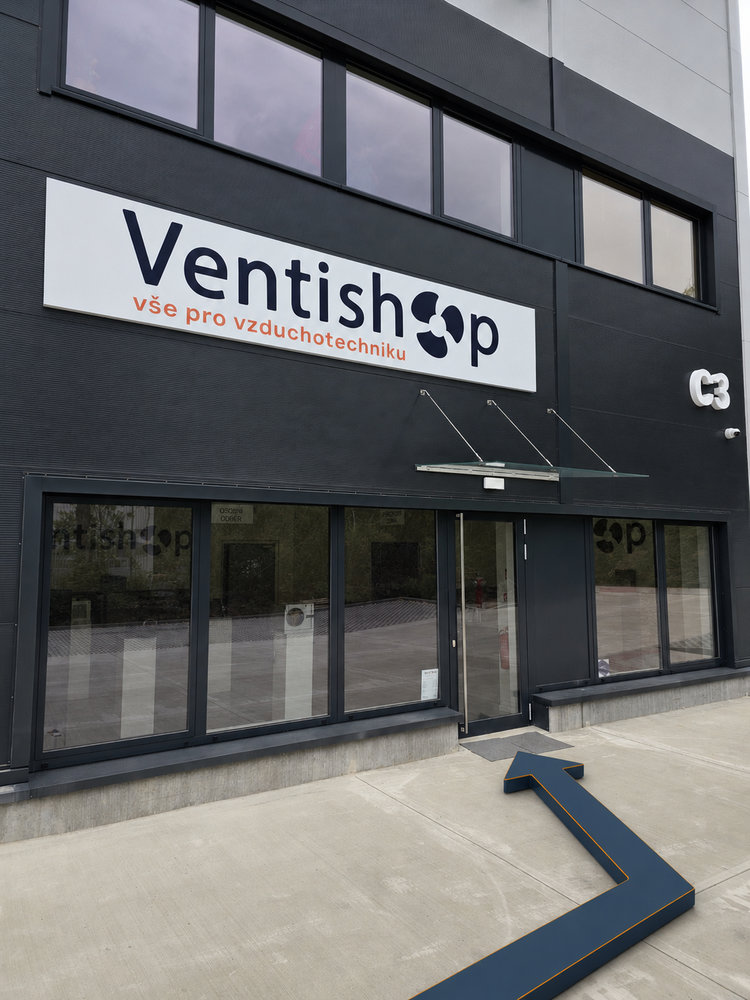 Výdejna - osobní odběry - Ventishop - trasa Výdejna - osobní odběry - Ventishop - trasa