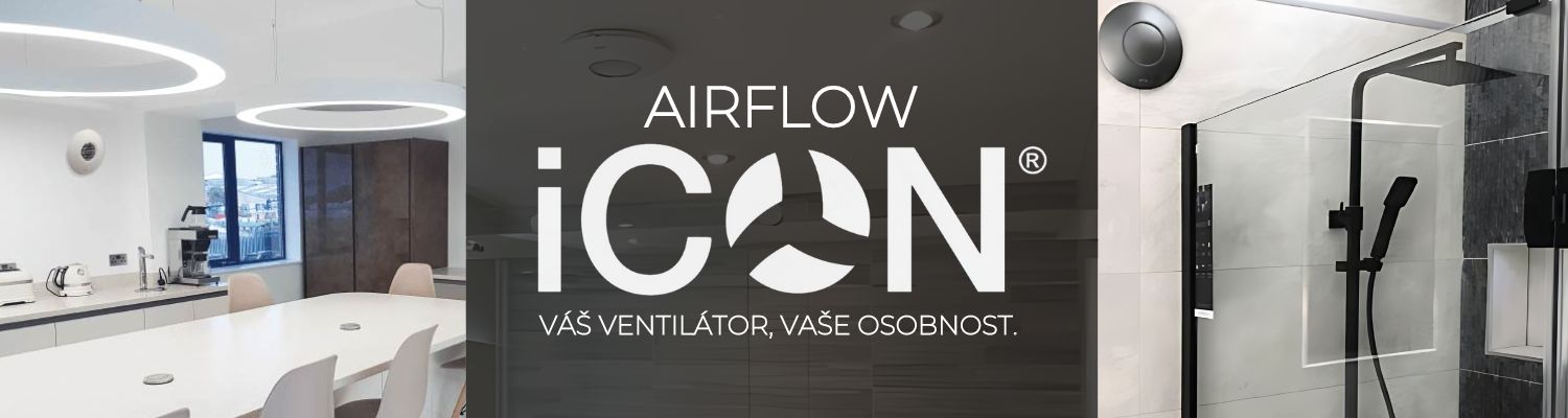 Designový koupelnový ventilátor Airflow Icon