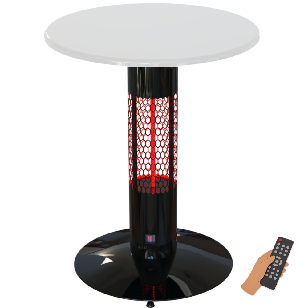 Topný stůl, infrazářič - fotografie