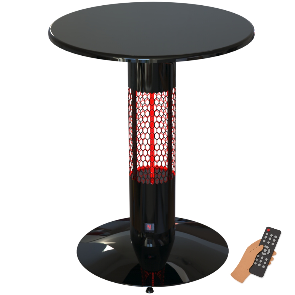 Topný stůl, infrazářič - fotografie