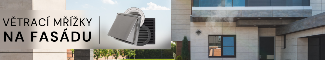 Větrací, ventilační, odvětrávací mřížky na fasádu