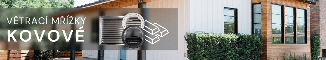 Větrací, odvětrávací, ventilační mřížky kovové