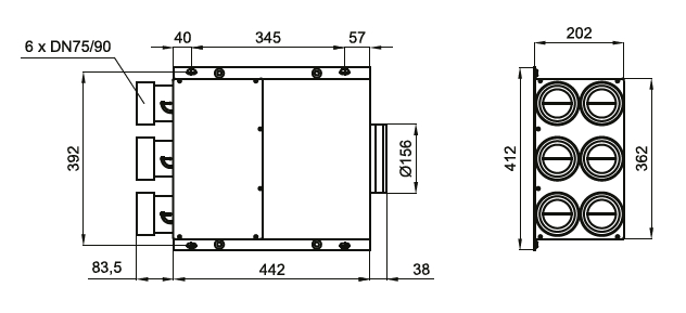 EDF-U-BOX-LOCK-160-6-rozmery