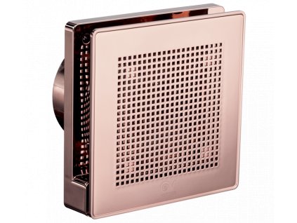 Vortice Punto Evo Gold ME 100/4" LL T tichý stěnový axiální ventilátor do koupelny s časovým doběhem - mědená barva