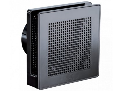 Vortice Punto Evo Gold ME 100/4" LL T tichý stěnový axiální ventilátor do koupelny s časovým doběhem - tmavě chromová barva