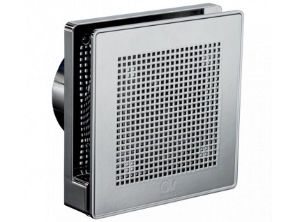 Vortice Punto Evo Gold ME 100/4" LL T tichý stěnový axiální ventilátor do koupelny s časovým doběhem - světle chromová barva
