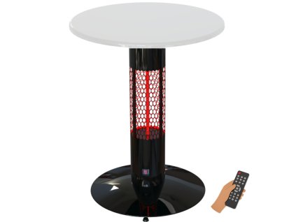 Odolný topný stůl s tepelným infrazářičem