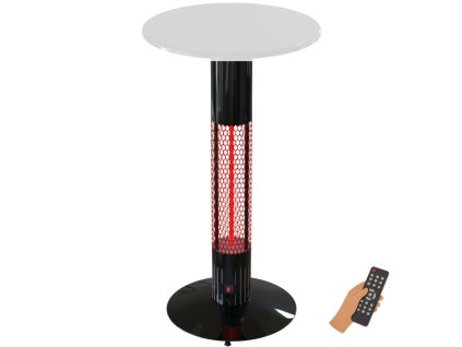 Odolný topný stůl s tepelným infrazářičem