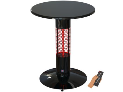 Odolný topný stůl s tepelným infrazářičem