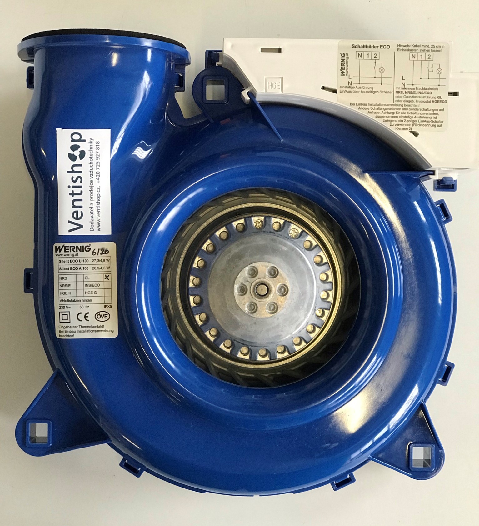 Wernig SILENT VE-ECO U 100/GL H motor do ventilátoru