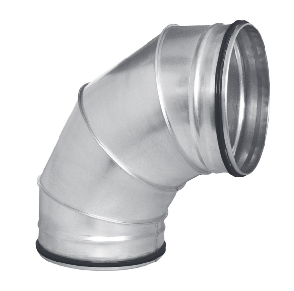 OBL 90° 225 SAFE kovové koleno kulaté s těsněním