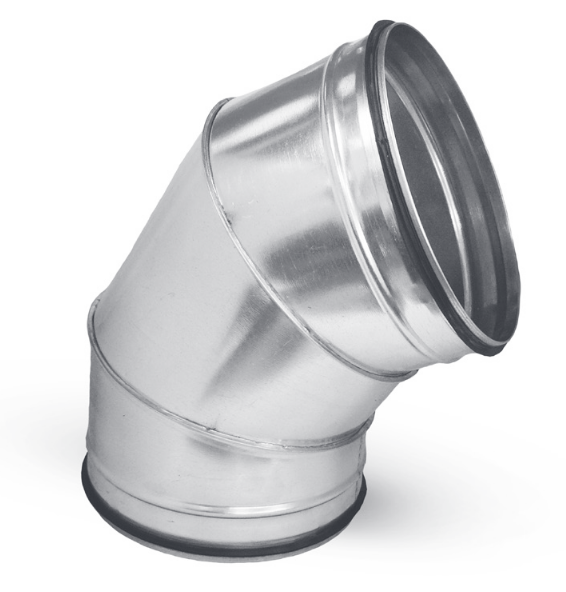 OBL 60° 250 SAFE kovové koleno kulaté s těsněním