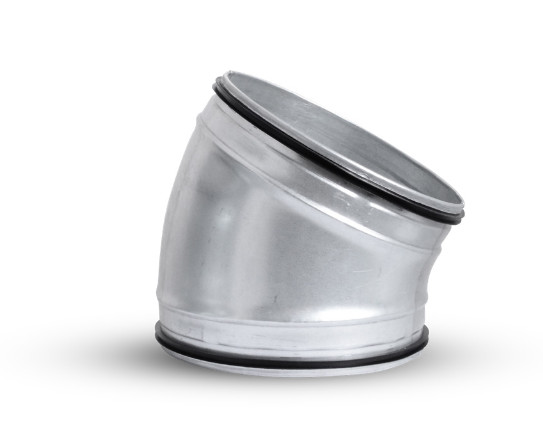 OBL 30° 140 SAFE kovové koleno kulaté s těsněním