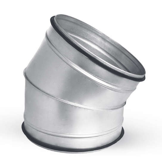 OBL 30° 225 SAFE kovové koleno kulaté s těsněním