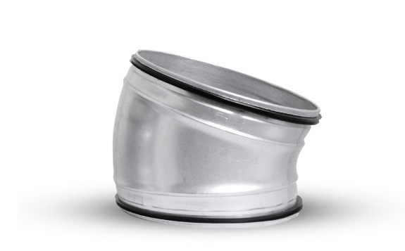 OBL 15° 140 SAFE kovové koleno kulaté s těsněním