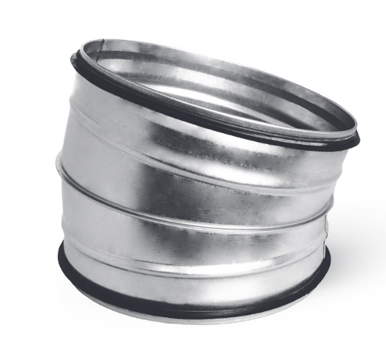 OBL 15° 250 SAFE kovové koleno kulaté s těsněním