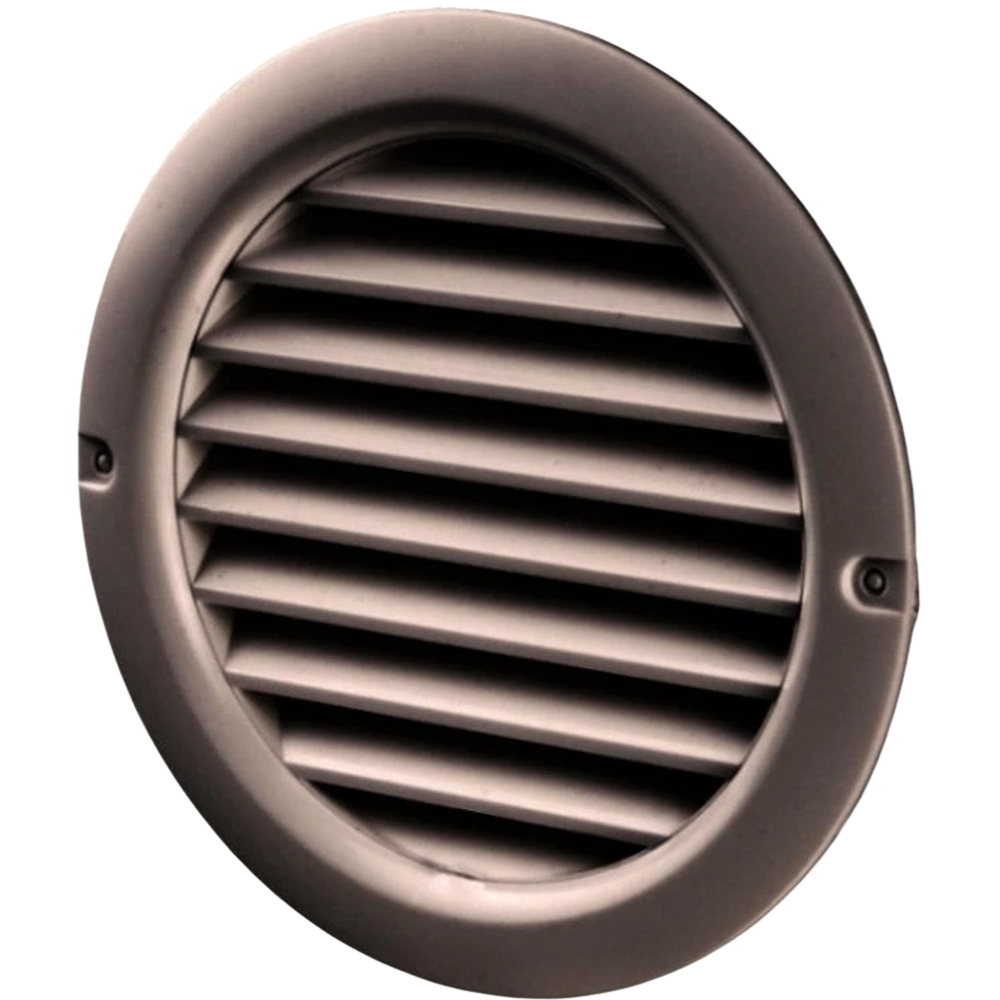 MV 100 bVs kruhová větrací mřížka se síťkou, hnědá