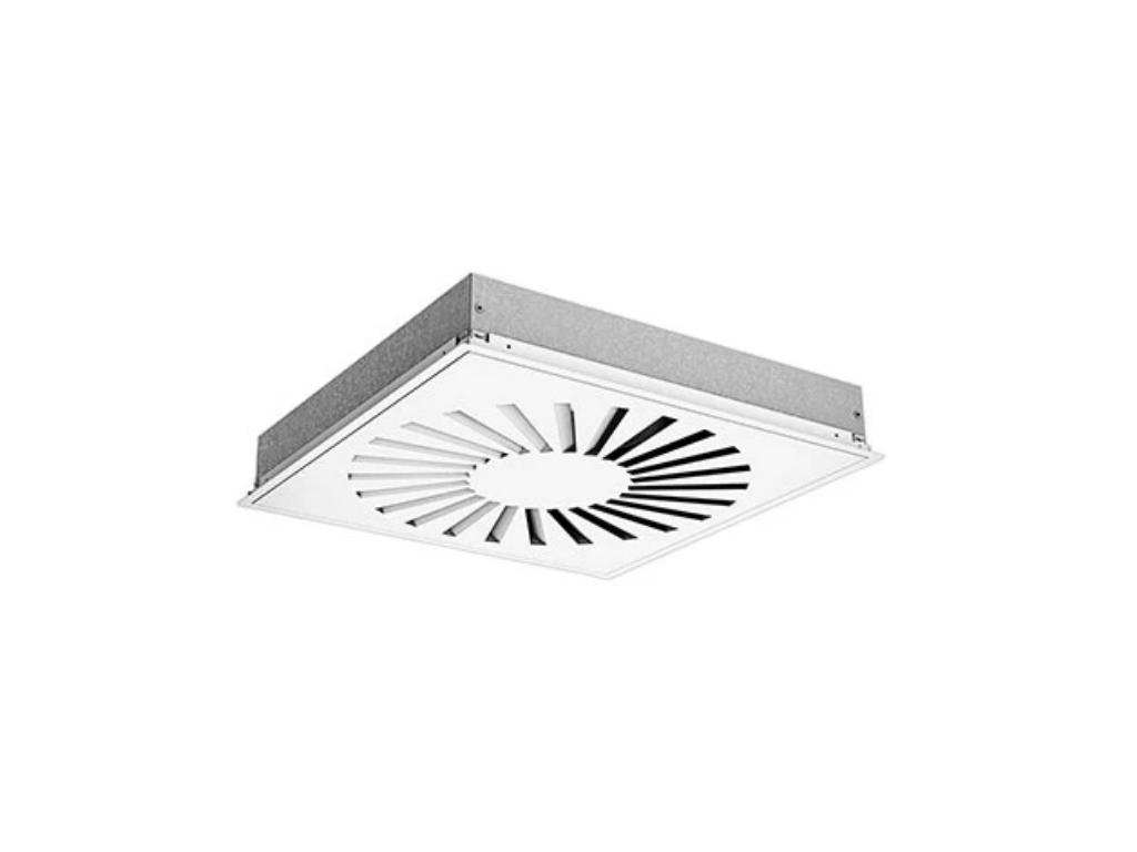 RS14 200 přívodní vířivý anemostat 460x460 RAL 9010 3P