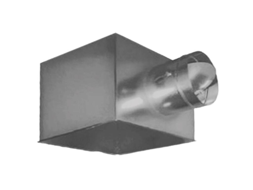BOX B 400 plenum box s klapkou pro anemostat