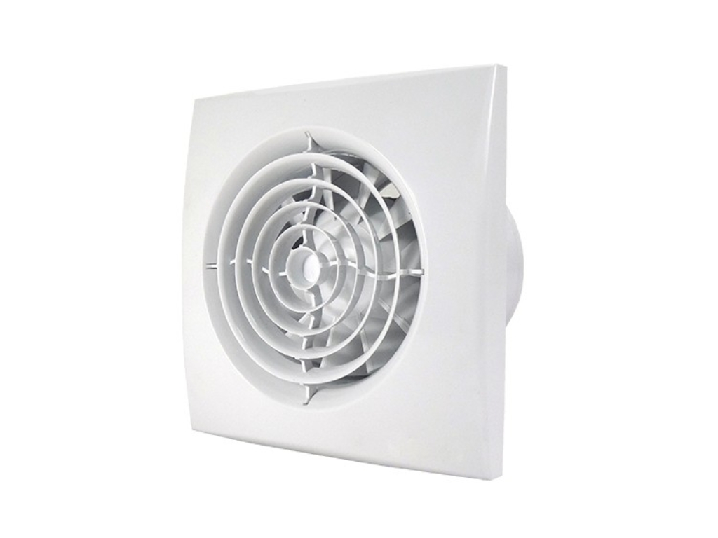 NOMIA 125 Z tichý axiální ventilátor se zpětnou klapkou a časovým doběhem