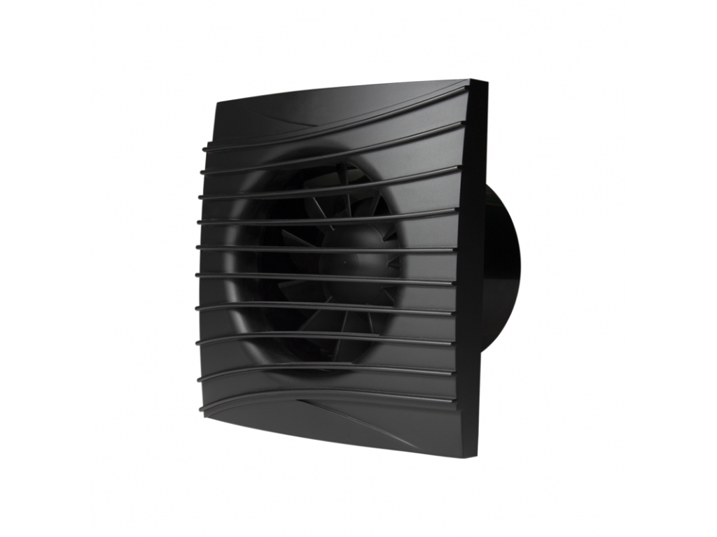 DARK 125 tichý černý axiální ventilátor