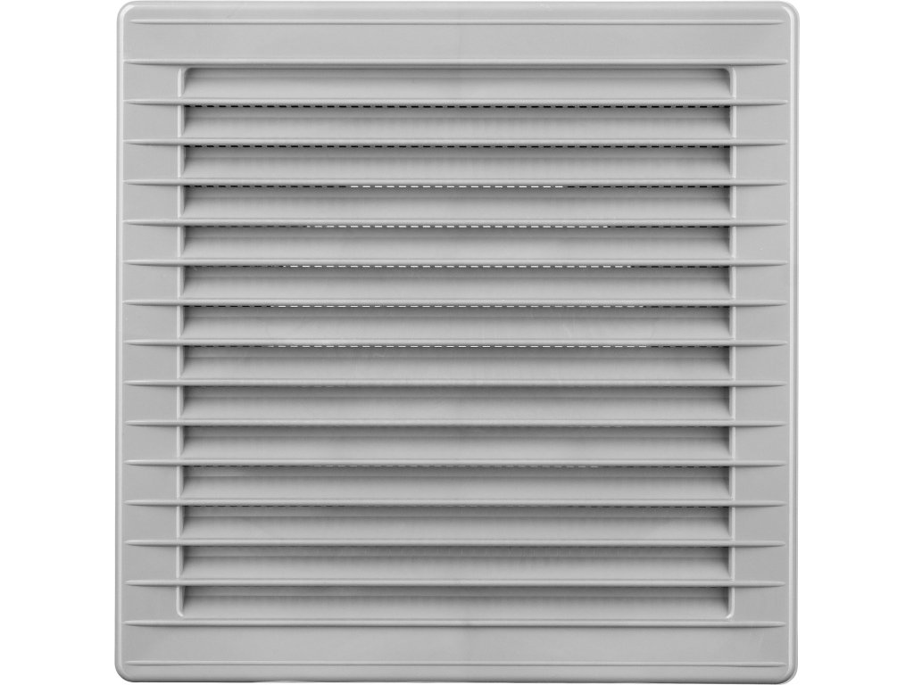SVM 100 mm větrací mřížka hranatá 170x170 mm, šedá