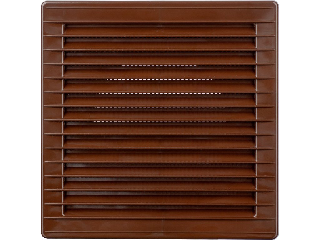 SVM 120 mm větrací mřížka hranatá 170x170 mm, hnědá