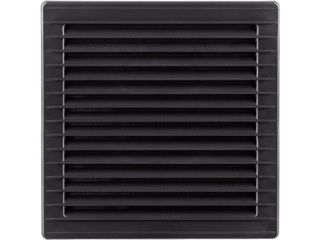 SVM 150 mm větrací mřížka hranatá 170x170 mm, grafit černá