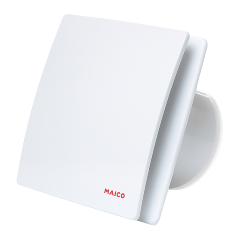 Maico AWB 100 TC axiální ventilátor do koupelny se zpětnou klapkou a nastavitelným časovým doběhem