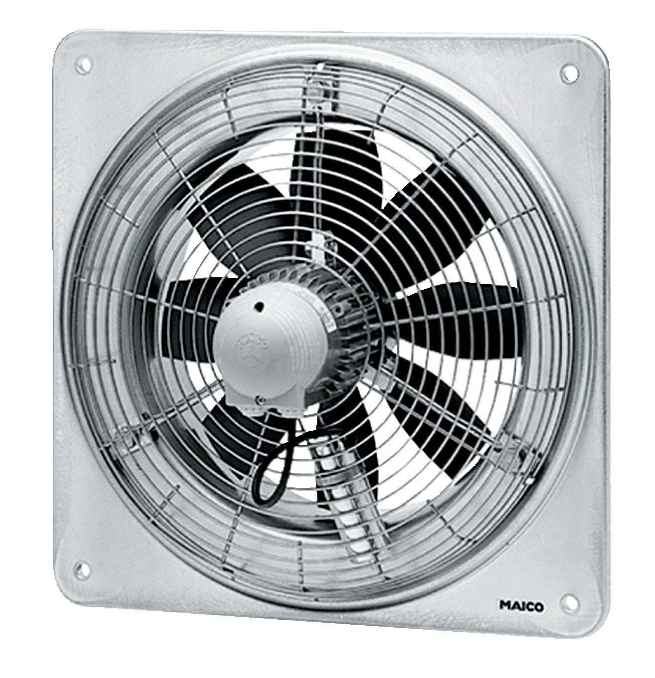 Maico EZQ 30/2 B výkonný jednofázový průmylový nástěnný axiální ventilátor s možností zpětného chodu