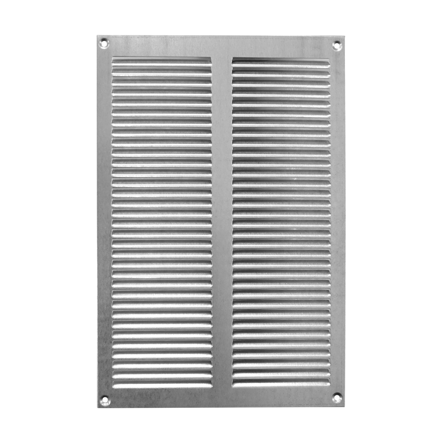 KVMp 200x300 kovová hranatá větrací mřížka se síťkou, pozink. ocel