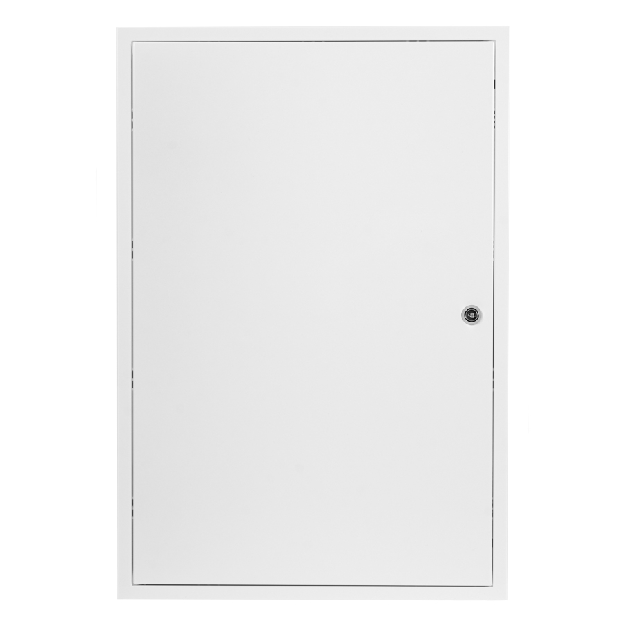KRDZb 400x600 kovová revizní dvířka se zámkem, bílá
