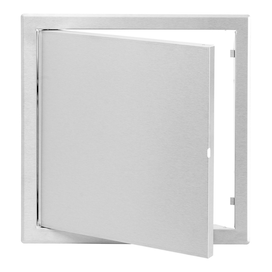 KRDMn 150x150 kovová revizní dvířka se zapuštěným úchytem, nerez
