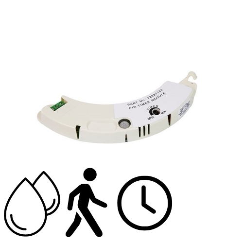 PRHTM modul iCON, čidlo pohybu + hygrostat (vlhkostní čidlo) + časový doběh - ovládací modul k AirFlow iCON 230 V
