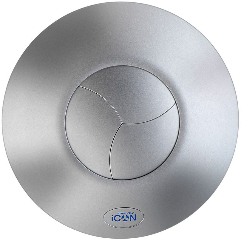 Kryt k ventilátoru Airflow, iCON 60, stříbrná