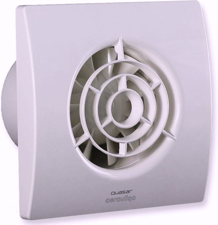Aerauliqa QUASAR N BB ⌀ 100 - tichý, výkonný diagonální koupelnový ventilátor